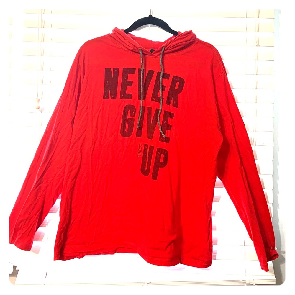 Lightweight LS sweatshirt NEVER GIVE UP